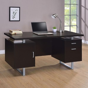 PAGED 47.25" L Home Office Desk Reversible Computer Desk with Storage Drawers and File Cabinet for Office - 1 of 4