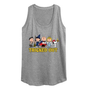 Women's - Peanuts - Tricked Out Graphic Racerback Tank - 1 of 4