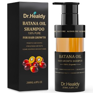 Dr.Healdy Batana Oil Shampoo: Fights hair loss, moisturizes, reduces breakage. Sulfate-free for all hair types. (6.8 Fl Oz) - 1 of 4