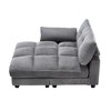 Oversized Corduroy Sleeper Chaise Lounge with USB, Cup Holder & Side Pocket - 3 of 4