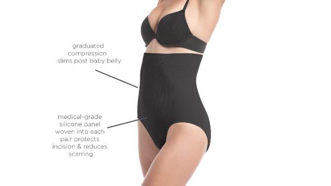 UpSpring C-Panty C-Section Recovery High Waist Underwear - Black , 2 of 6, play video