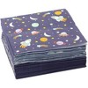 Blue Panda 50 Pack Rocket Ship Napkins for Outer Space Birthday Party (Blue, 5 x 5 In) - 4 of 4