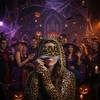 Pams of Gainsborough Leopard Cat Adult Costume Half Mask - 3 of 3