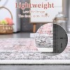 Bohemian Washable Runner Rug, Kitchen Rug, Vintage Floral Print, Non-Slip Backing, Low-Pile Polyester for Bathroom Hallway Entryway - 4 of 4