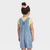 OshKosh B'gosh Toddler Girls' Railroad Striped Shortalls - 2 of 3