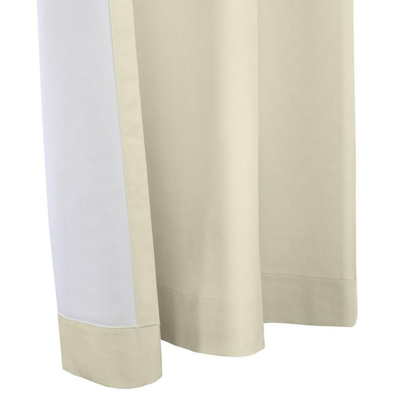 Thermalogic Weathermate Topsions Room Darkening Provides Daytime and Nighttime Privacy Curtain Panel Pair Each 40" x 63" Natural, 4 of 6