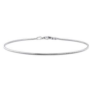 EVERLY JEWELRY |1.2mm Snake Chain Bracelet in Silver - Multiple Metal Color Options - 1 of 4
