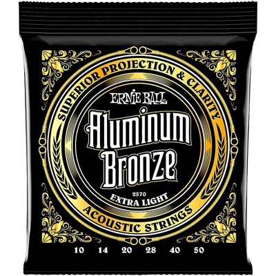 Ernie Ball Aluminum Bronze Extra Light Acoustic Guitar Strings