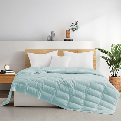 Puredown TENCEL Cooling Lightweight Down Blanket, Breathable Cool Touch Silky Soft & Smooth Lyocell Fabric