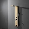 BWE 2-jet rain shower panel system with waterfall shower head and shower wand with LED light - 2 of 4