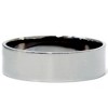 Pompeii3 Mens Black Gold 6mm Flat Polished Wedding Band - 2 of 4