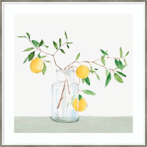33" x 33" Sweet Lemonade by Isabelle Z Wood Framed Wall Art Print - Amanti Art: Modern Acrylic Lithograph, Hardwood Frame - 1 of 4