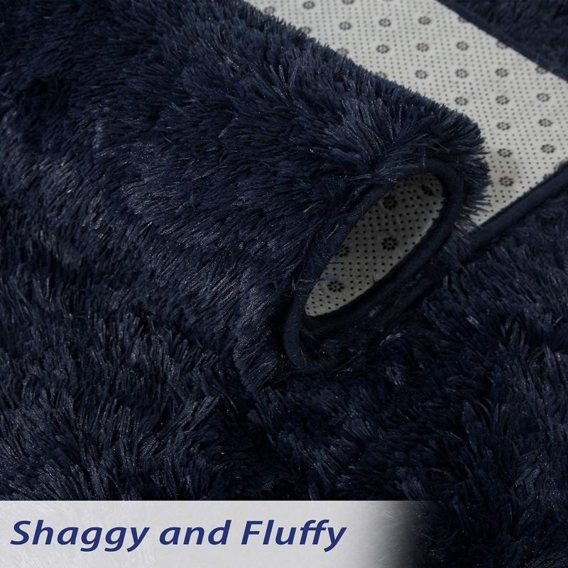 Shag Fluffy Rugs Area Rugs Soft Plush Carpet Thick Long Fur Rug for Living Room, 5 of 9