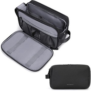Toiletry Bag for Men, Water-resistant Dopp Kit Travel Organizer with Shaving Compartment for Toiletries - 1 of 4