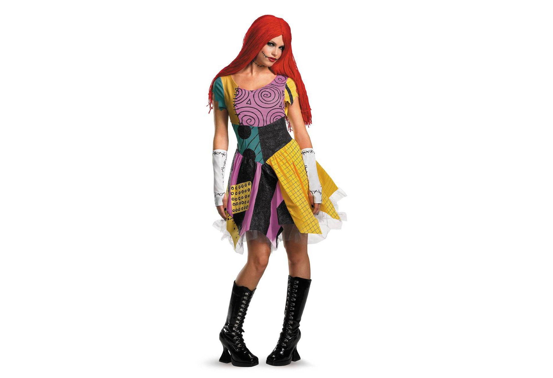Adult Disney the Nightmare Before Christmas Sally Deluxe Halloween Costume Dress