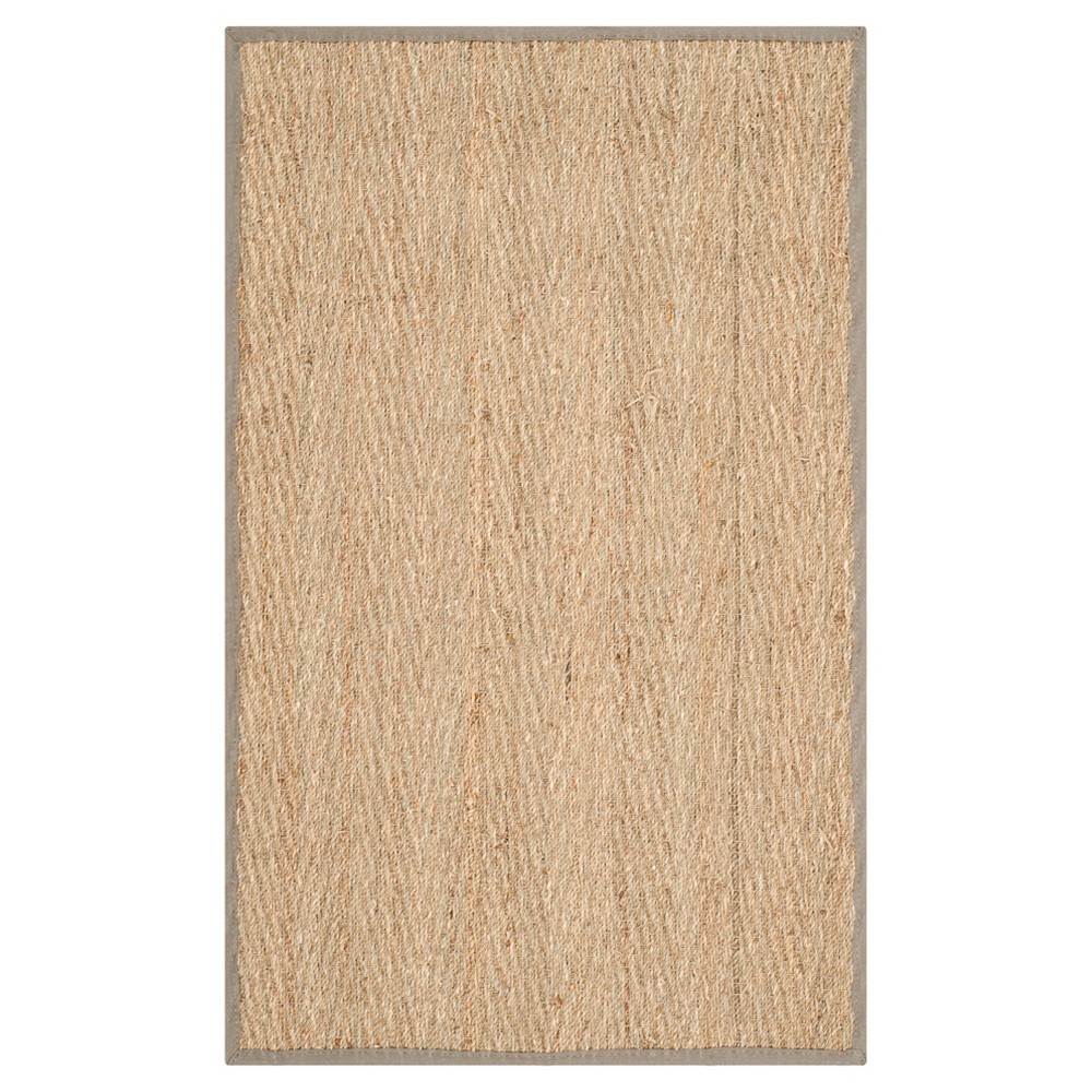 Natural Fiber Rug - Natural/Gray - (2'6inx4') - Safavieh