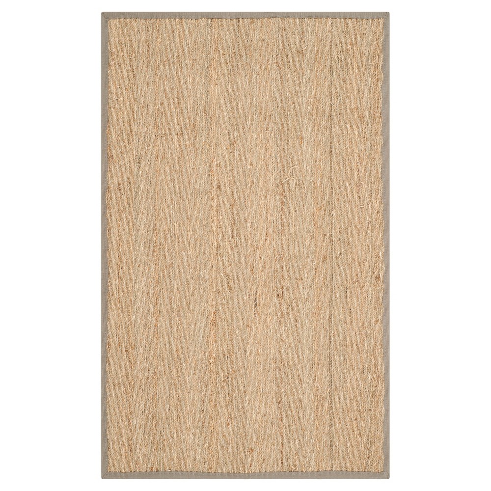 Natural Fiber Rug - Natural/Gray - (2'6inx4') - Safavieh