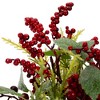 Northlight Red Berries and Foliage in Vintage Style Pitcher Christmas Decoration - 13" - 4 of 4