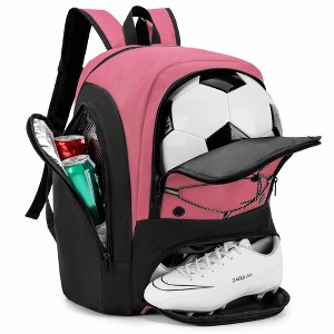 Generic Soccer Backpack with Ball Holder,Youth soccer Bag for Basketball,Volleyball-Includes Separate Shoe Compartment&and Insulation - 1 of 4
