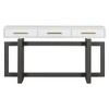TIRAMISUBEST Elegant Modern Design Console Table with 3 Drawers, Long Entryway Display Table, Living Room Sofa Table - 4 of 4