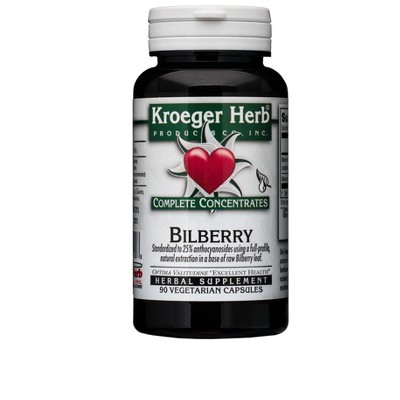 Bilberry by Kroeger Herbs  -  90 Capsule