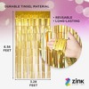 Zink Foil Curtain Backdrop, Tinsel Streamers for Photo Booth, Parties & Weddings - 2 Pack - 2 of 4