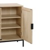 Nathan James Set of 3 Andrew Rattan Storage Cabinet Light Oak - 4 of 4