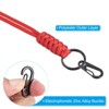Unique Bargains Necklace Keychain Cord Metal Clasp Hook Ring Strap for Keys Whistle ID Card Badge Holder 3 Pcs - 4 of 4