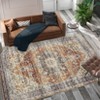 Machine Washable Area Rug Non Slip Non Shedding Rug Boho Vintage Low Pile Carpet Foldable Stain Resistant Rugs for Bedroom Living Room Guest Room - 4 of 4