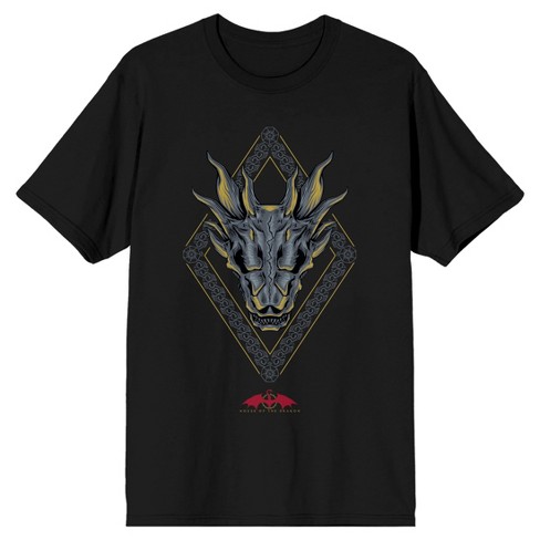 House Of The Dragon Dragon Head Logo Men's Black T-shirt - image 1 of 1