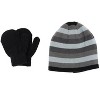Grand Sierra Kids' 2-4 Striped 2-Piece Winter Beanie and Mitten Set - 4 of 4