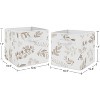 Sweet Jojo Designs Fabric Storage Bins Botanical Set Taupe and Ivory - image 3 of 4