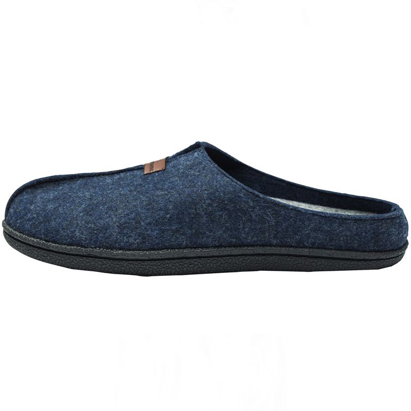 Alpine Swiss Bruce Mens Felt Faux Wool Clog Slippers Comfortable Slip On House Shoes, 5 of 7