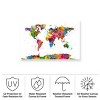 Michael Tompsett Map of the World Watercolor Outdoor Canvas Art - 4 of 4