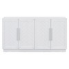Hostack Sideboard Buffet Cabinet with Storage, Adjustable Shelves and Silver Handles for Dining Room, White - 2 of 4