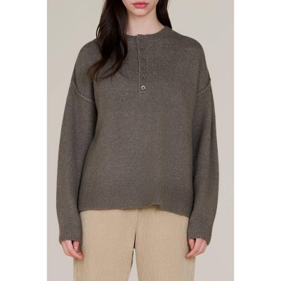 Women's Button Down Pullover Sweater - GRADE & GATHER