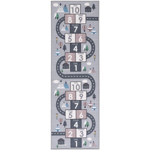 Kids Playhouse KPH226 Power Loomed Machine Washable Slip Resistant Rugs - Safavieh Kids - 1 of 4