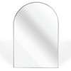 24"x36" Arched Bathroom Mirror, Metal Frame Wall Mirror with Shatterproof HD Glass, Easy Wall Mount Design - Cuddlewood - 3 of 4
