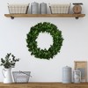 Northlight Preserved Leaf Spring Garden Wreath - 20" - Unlit - 2 of 4