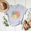 Simply Sage Market Women's Colorful Flower Bouquet Short Sleeve Graphic Tee - 3 of 3