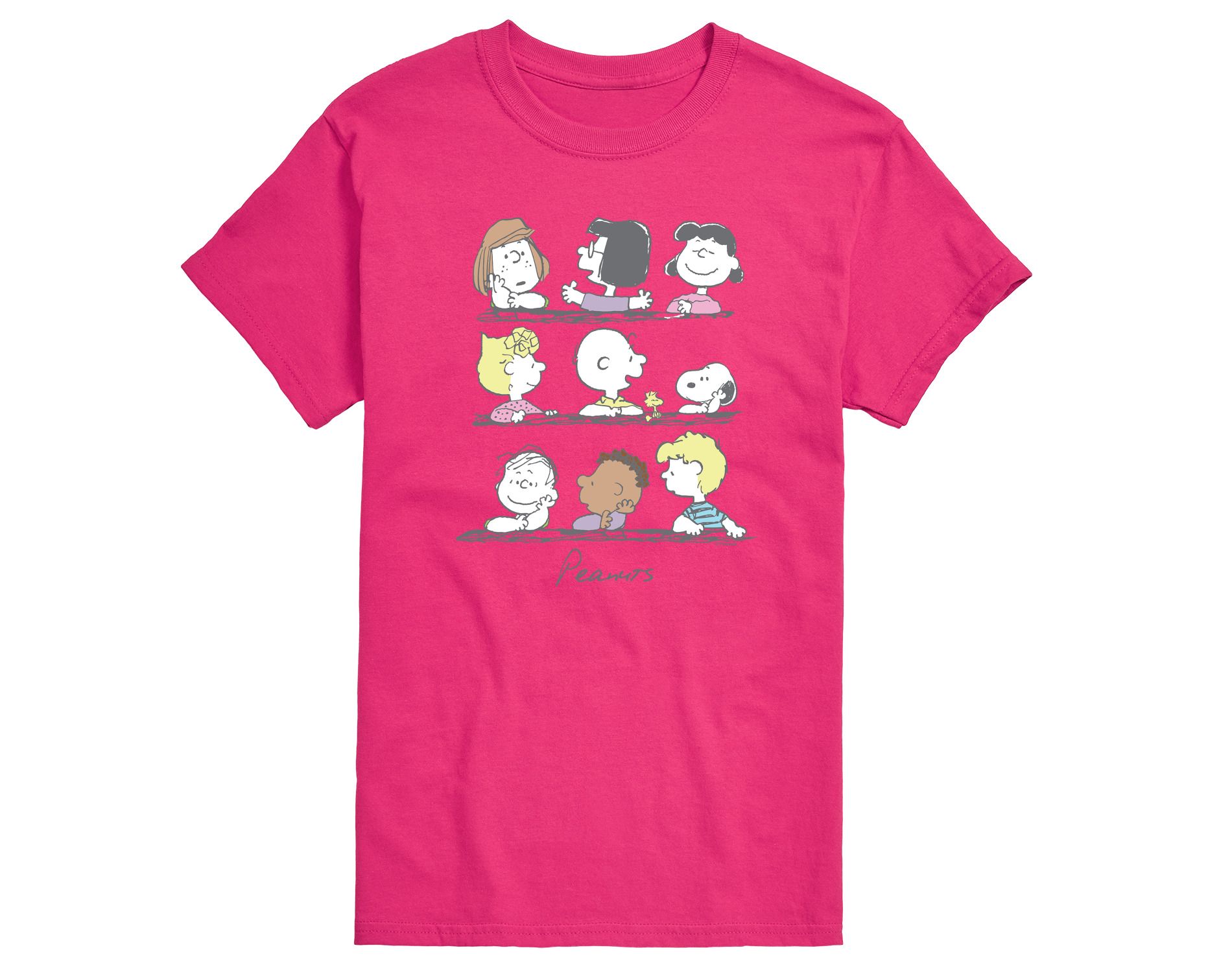 Men's - Peanuts - Snoopy And Friends Short Sleeve Graphic T-Shirt