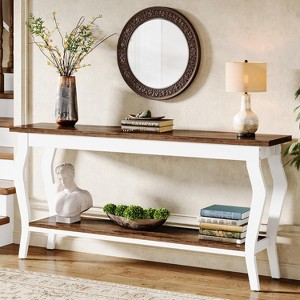 Tribesigns 70.87 Inches Extra Long Sofa Table with 2-Tier Storage - 1 of 4