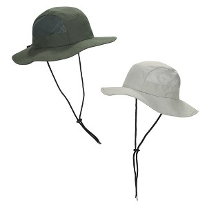 2-Pack Olive & Light Grey Wide Brim Paddler Sun Hat with Vented Mesh Side Panels - 1 of 4