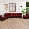 vidaXL Garden Lounge Set Brown, Cinnamon red - 2 of 4