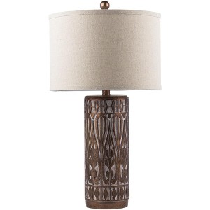 Mark & Day Rauris 26"H x 14"W x 14"D Modern White Table Lamps - 1 of 4