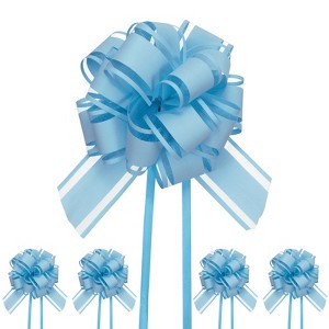 Unique Bargains Plastic Durable Glossy Waterproof Ribbon Large Pull Bow 10 Pcs - 1 of 4