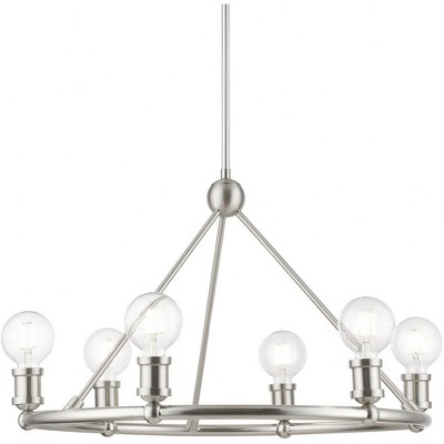 Lansdale Brushed Nickel 6-Light Contemporary Chandelier