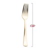 Smarty Had A Party Shiny Metallic Gold Plastic Forks - 600 pcs - 3 of 4