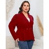 Clearlove Women Casual Blazer Open Front Long Sleeve Work Office Cardigan Jackets - 3 of 4