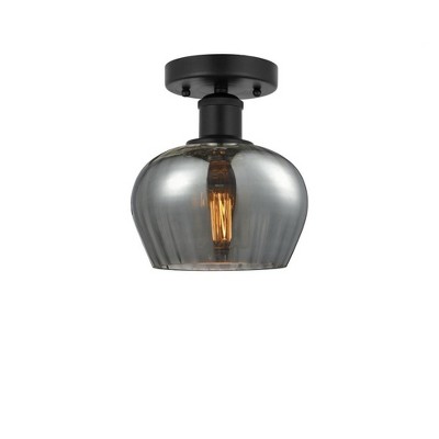 Fenton - 1 Light Semi-Flush Mount In Industrial Style-8.25 Inches Tall and 6.5 Inches Wide